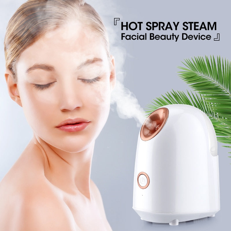 Facial Steamer Hot Nano Mister Sprayer Face Moisturizer Winter Skin Care Humidifier Nano Ionic Facial Sprayer Face Spa Nebulizer