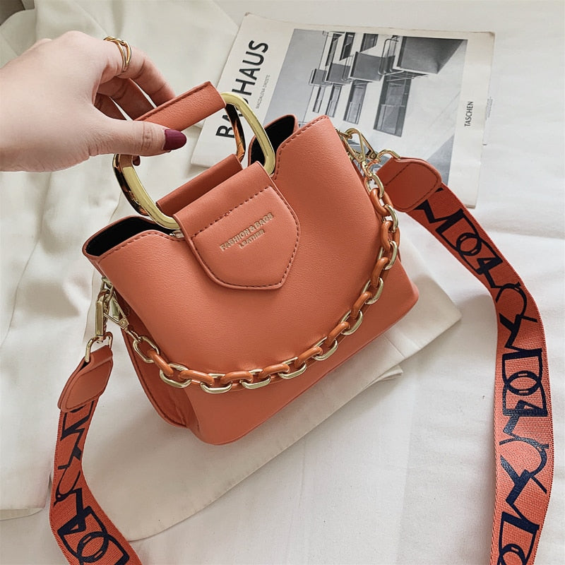 SWDF 2022 Luxury Women's PU Leather Small Crossbody Bags with Short Handle Shoulder Purses and Handbag Casual Fashion Classic