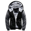 Winter Thicken Zipper Jackets for Men Fleece Hooded Streetwear Man Casual Warm Coats Long Sleeve Hooded Parkas Men's Clothes