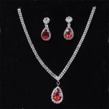Korean Fashion Simple Water Drop Necklace Bridal Accessories Wedding Dress Necklace Wedding High Quality Jewelry Headwear