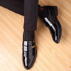 Men Dress Shoes Low Top Business Patent Leather Anti-Slip Oxford Breathable Fashion Spring New homme chaussure