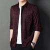 2022 new designer striped mens shirts for men clothing pocket fashion long sleeve shirt luxury dress casual clothes jersey 2105