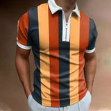 The Stripe Square Printed Polo Shirt 2022 Men's Short Sleeve Summer T-shirt Men's Clothing European Size S-3XL