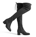 Dream Pairs Thigh High Boots Female Winter Boots Women Chunky Heel Boots Long Stretch Sexy Casual Over The Knee Boots For Women