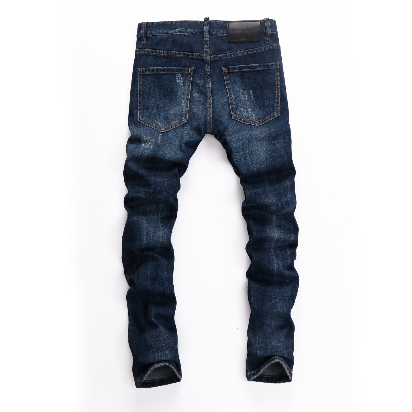 Dsquared2 jeans original quality dsq2 brand mens jeans Men straight denim trousers zipper Slim blue hole elastic jeans men