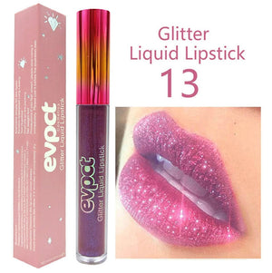 15 Colors Sexy Shimmer Diamond Glitter Lip Gloss Matte Liquid Lipstick Long Lasting Waterproof Pearl Velvet Lipgloss Lip Makeup