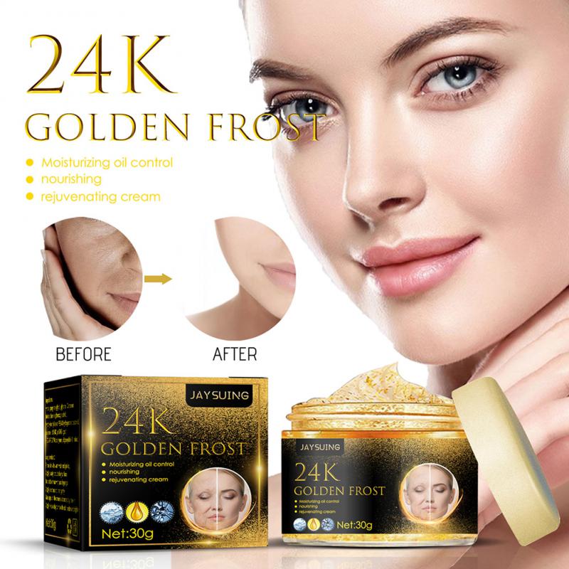 24K Gold Face Cream Acne Pimple Mark Removal Dark Spots Whitening Facial Creams Mask Moisturizing Day Cream 30g Skin Care Creams