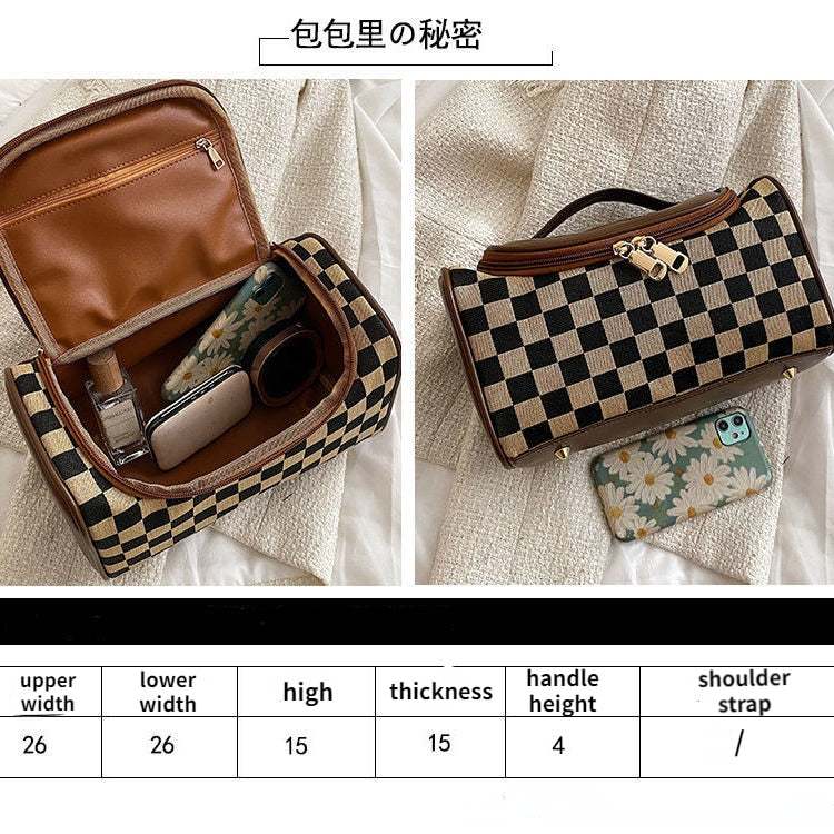 Makeup bag High quality Women Bags Large Waterproof PU Travel Cosmetic Bag Organizer Case Necessaries Make Up Wash Toiletry Bag