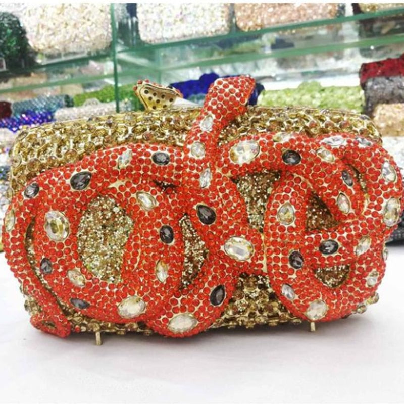 XIYUAN AB Silver Rhinestone Crystal Clutch Luxury Women's Evening Wedding Party Clutches Female Handbags Small Phone Case Bags