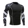 Mens Running Set Compression T-Shirt Pants Sport Long Sleeves T Shirts Fitness Rashguard Men Gym Leggings Clothes Tight Suit