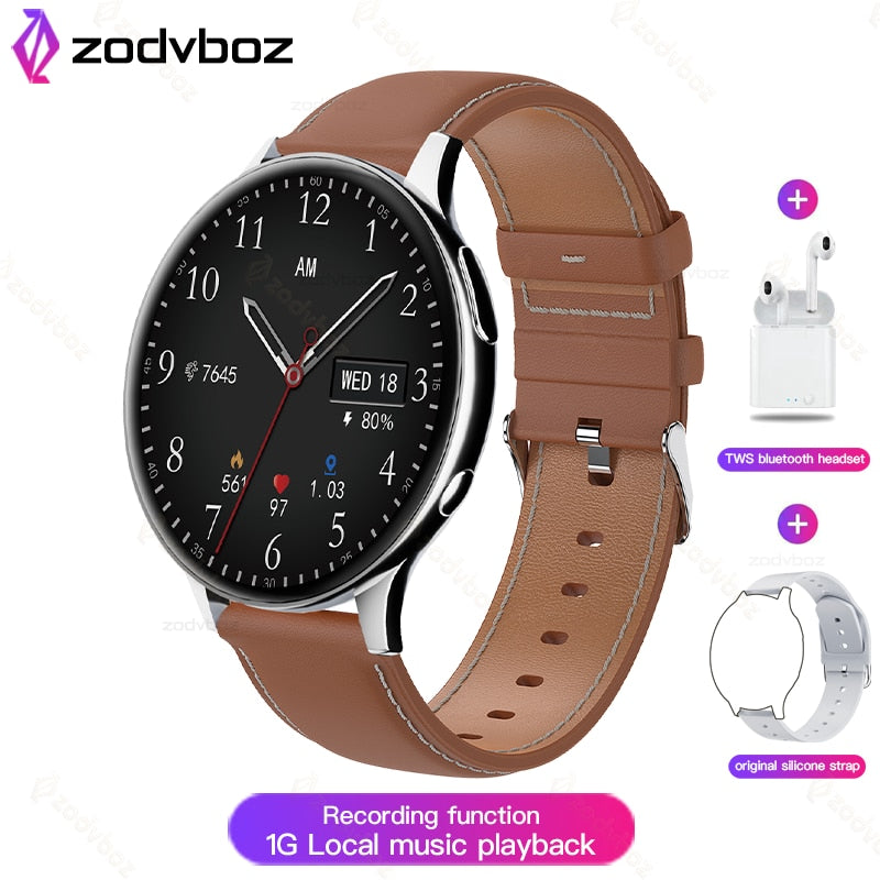 2022 New NFC Smart Watch Women 1G Memory Local Music Playback Dial Answer Call IP68 Waterproof Smartwatch Men Support Recording