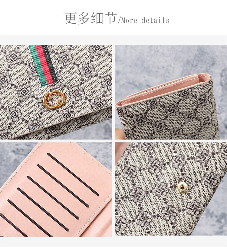 Luxury European and American Women's Wallets Clutch Bag Coin Purse Zipper Bag Card Holder Designer Wallet Classic Money Bag