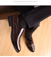 Men Dress Shoes Low Top Business Patent Leather Anti-Slip Oxford Breathable Fashion Spring New homme chaussure