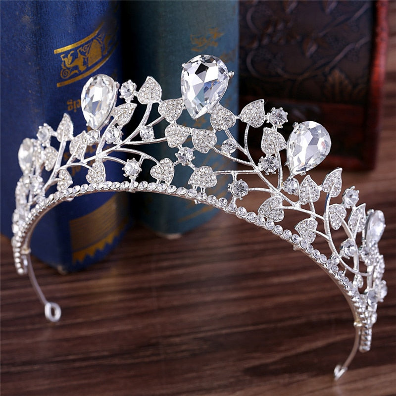 Crystal Bridal Wedding Tiaras and Crowns Bridal Hair Accessories Wedding Hair Jewelry Rhinestone Tiara Bride Headpiece