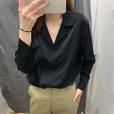 Womens Tops And Blouses Solid White Chiffon Blouse Office Shirt Blusas Mujer De Moda 2021 Long Sleeve Women Shirts Clothes