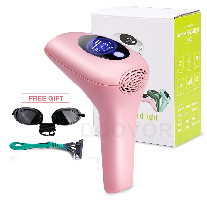 999999 Flashes 8 Levels Laser Epilator Permanent IPL Photoepilator Laser Hair Removal depiladora Painless electric Epilator