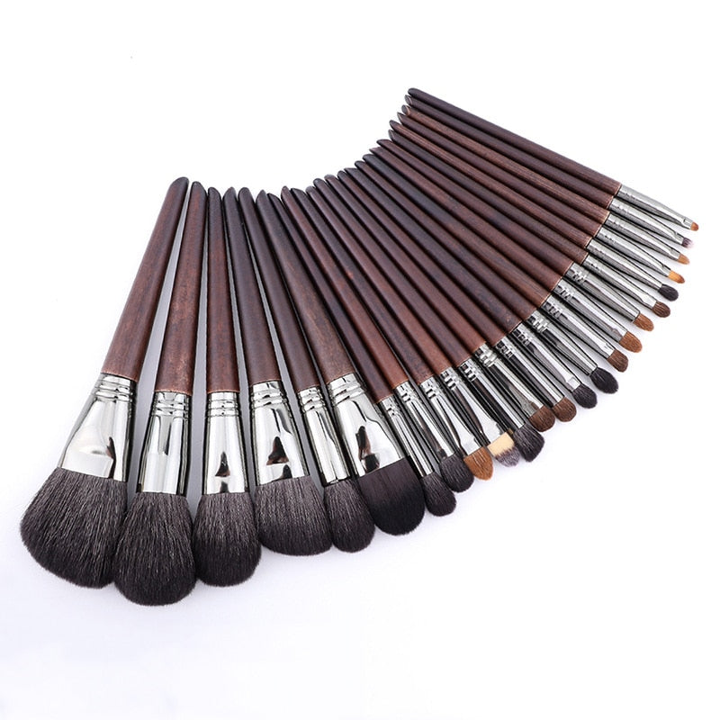 LOYBJ Natural Goat Hair Makeup Brushes Set Powder Foundation Blush Make Up Brush Cosmetic Eyebrow Eyeshdow Blending Maquillage