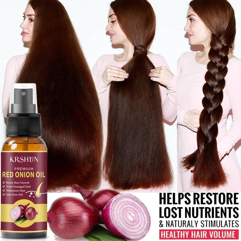 Onion Black Seed Hair Oil Spray for Natural Hair Care and Growth Prevent Hair Loss Biotin Fast Hair Growth