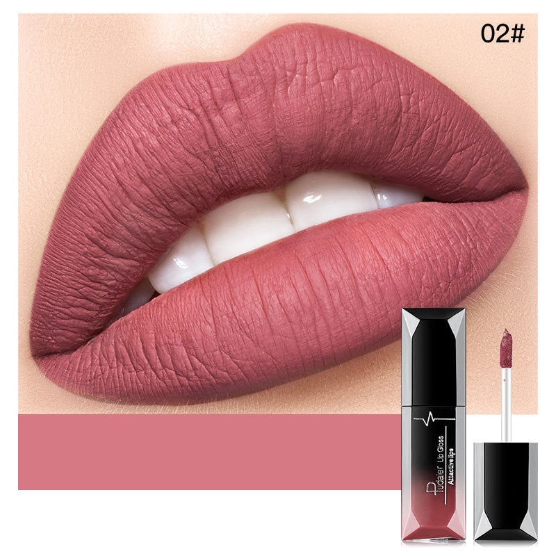 Nude Matte Liquid Lipsticks Waterproof Long Lasting Chocolate Lip Gloss Sexy Red Velvet Lip Tint Women Makeup Cosmetics