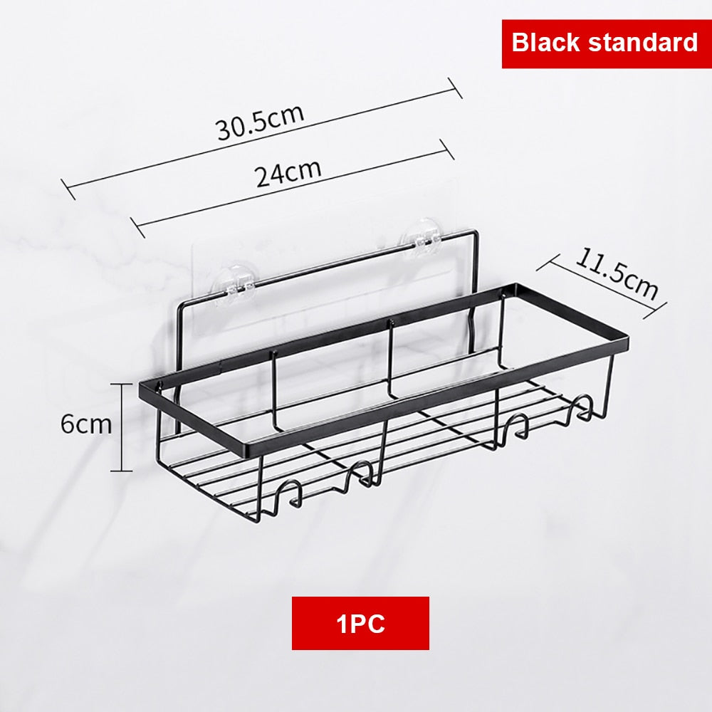 Bathroom Shelf Kitchen Organizer Shelves Corner Frame Iron Shower Caddy Storage Rack Shampoo Holder For Bathroom Accessories