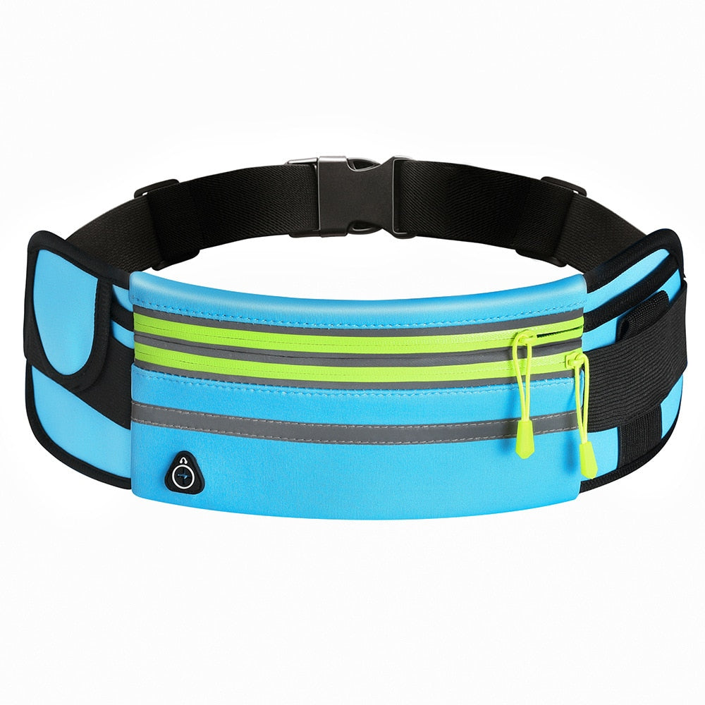 Waterproof Running Waist Bag Canvas Sports Jogging Portable Outdoor Phone Holder Belt Bag Women Men Fitness Sport Accessories