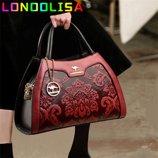 Casual Tote Luxury Leather Handbags Purse Women Bag 2022 Designer Messenger Shoulder Crossbody Bag for Female Shopper Sac A Main