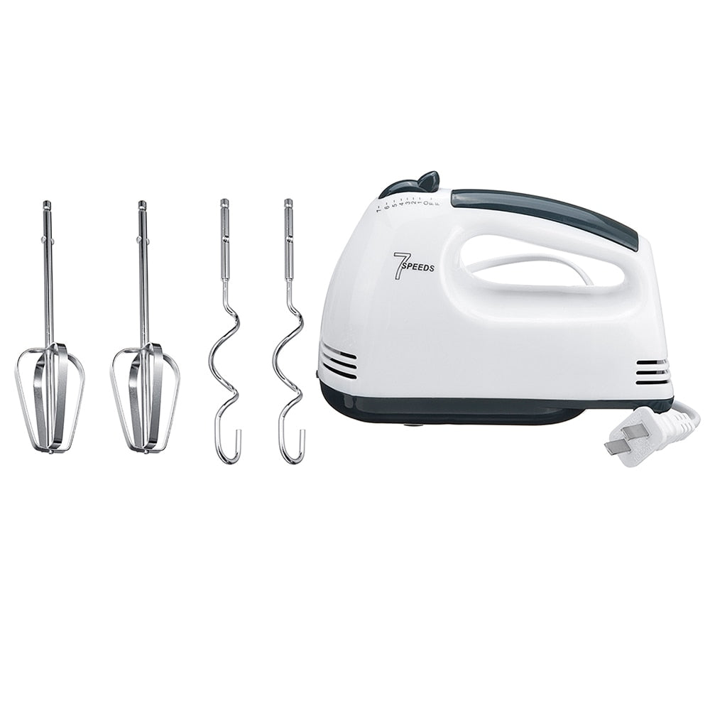 220V 7-speed Kitchen Electric Mixer High Power Hand Mixer Cream Egg Whisk Blender Cake Dough Bread Maker Machine