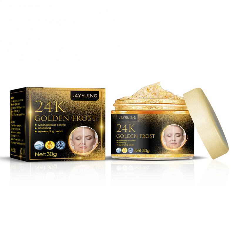 24K Gold Face Cream Acne Pimple Mark Removal Dark Spots Whitening Facial Creams Mask Moisturizing Day Cream 30g Skin Care Creams