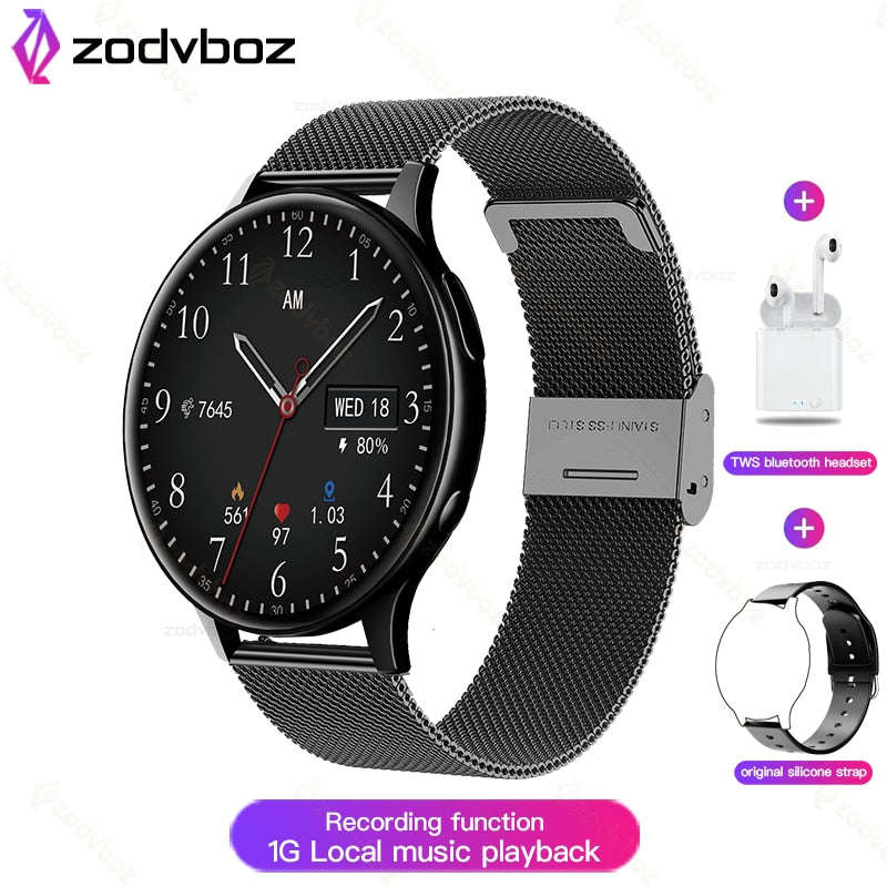 2022 New NFC Smart Watch Women 1G Memory Local Music Playback Dial Answer Call IP68 Waterproof Smartwatch Men Support Recording