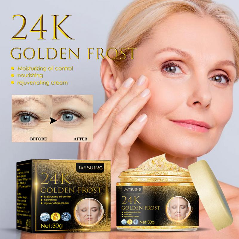 24K Gold Face Cream Acne Pimple Mark Removal Dark Spots Whitening Facial Creams Mask Moisturizing Day Cream 30g Skin Care Creams