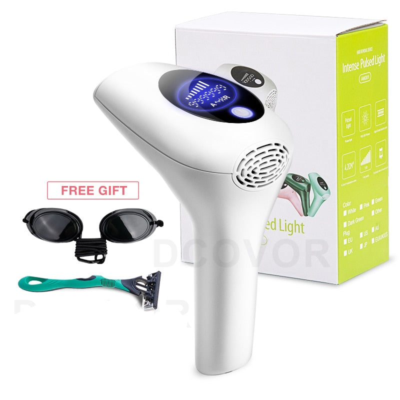 999999 Flashes 8 Levels Laser Epilator Permanent IPL Photoepilator Laser Hair Removal depiladora Painless electric Epilator