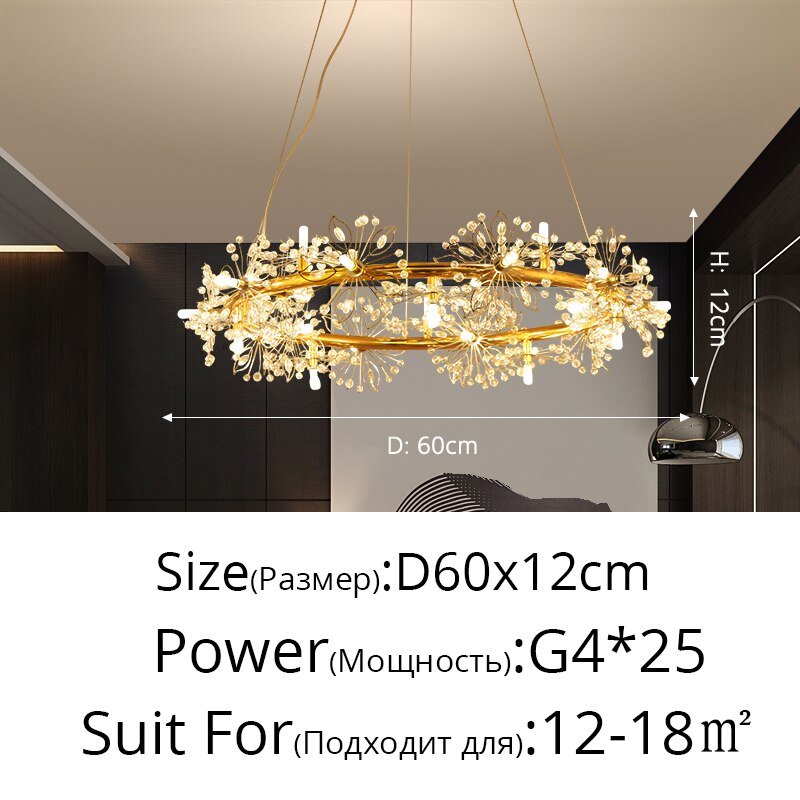 Dimmable Holding Flowers Deco Fixture Modern LED Chandeliers Lights Living Dining Room Bedroom Hall Hotel Lamps Indoor Lighting