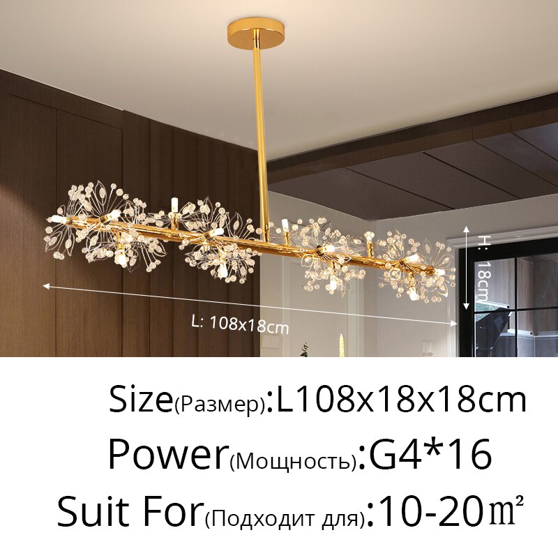 Dimmable Holding Flowers Deco Fixture Modern LED Chandeliers Lights Living Dining Room Bedroom Hall Hotel Lamps Indoor Lighting