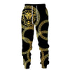 Golden Lion 3D Printed Hoodie/Pants/Suit Men's Casual Graphic Streetwear Pullover Sweatshirt Outfits Set Hip Hop Cool Tracksuits