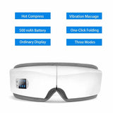 Electric Eye Massager Foldable Eye Massage Glasses Hot Compress Eye Care Instrument Smart Bluetooth Rechargeable Heated Eye Mask