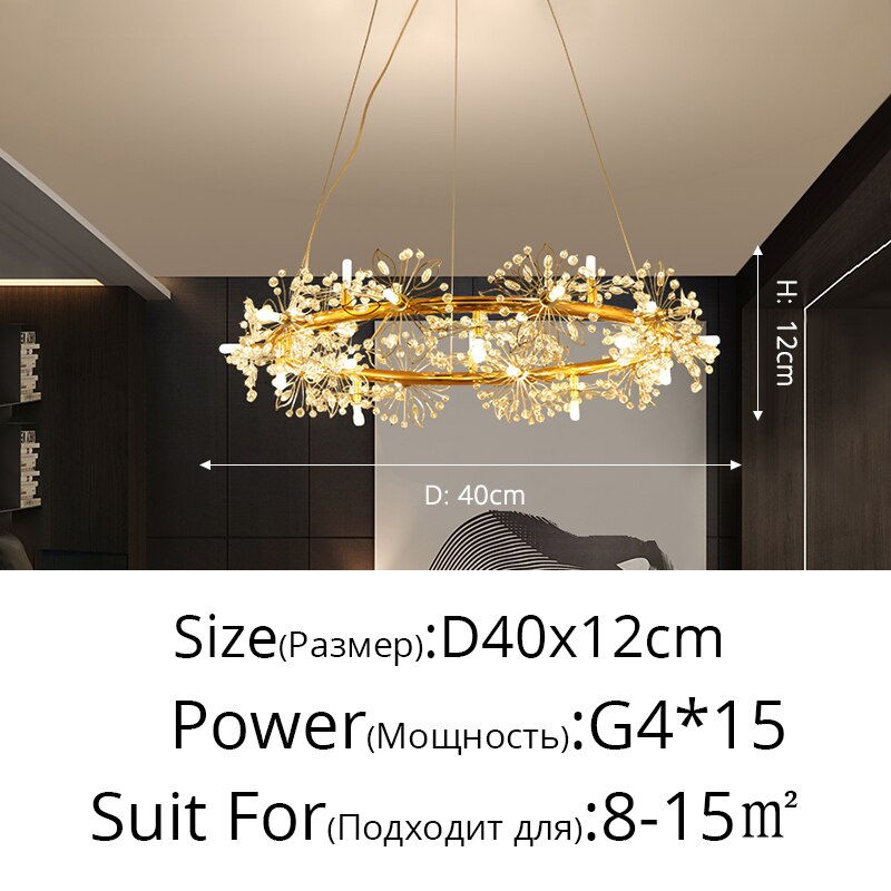 Dimmable Holding Flowers Deco Fixture Modern LED Chandeliers Lights Living Dining Room Bedroom Hall Hotel Lamps Indoor Lighting