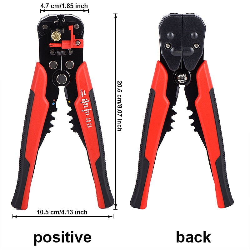 Automatic Wire Cutters Crimping Hand Tools Clamper Multifuntion Stripping Cutter Electronics Crimper Pliers Terminal 0.2-6mm2