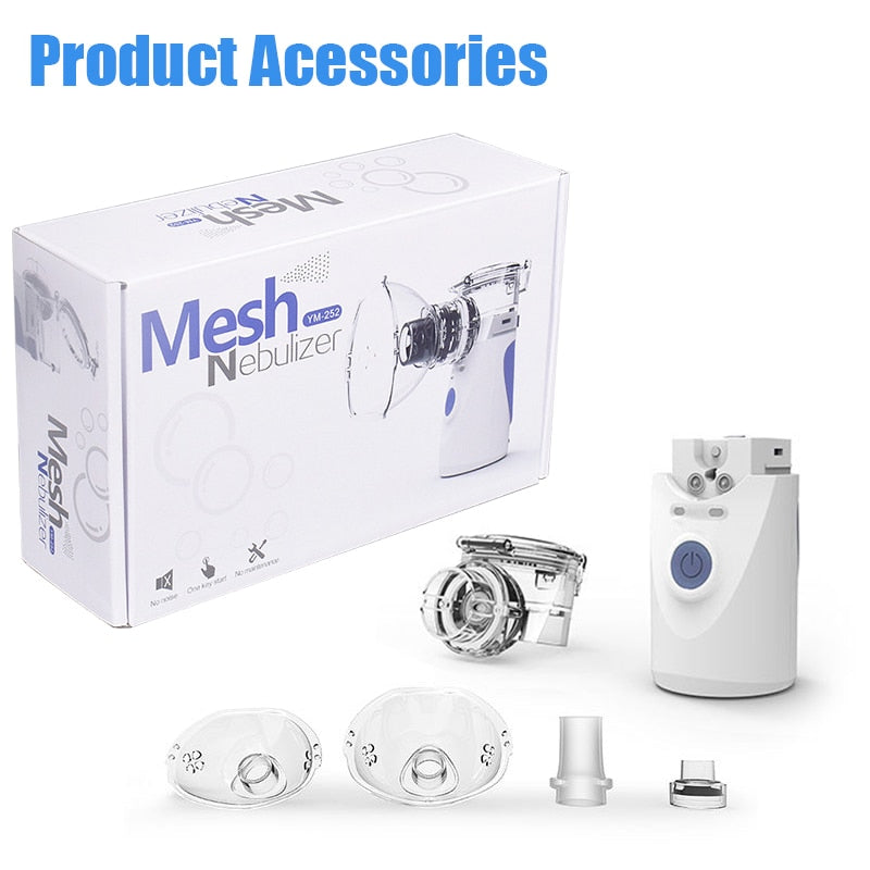 Portable Medical  Nebulizer Machine Rechargeable  Silent Inhaler Steamer Nebuliser Atomizer Humidifier Nebulizador Portatil