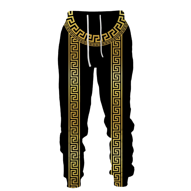 Golden Lion 3D Printed Hoodie/Pants/Suit Men's Casual Graphic Streetwear Pullover Sweatshirt Outfits Set Hip Hop Cool Tracksuits