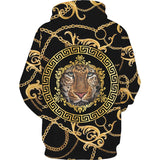 Golden Lion 3D Printed Hoodie/Pants/Suit Men's Casual Graphic Streetwear Pullover Sweatshirt Outfits Set Hip Hop Cool Tracksuits