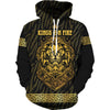 Golden Lion 3D Printed Hoodie/Pants/Suit Men's Casual Graphic Streetwear Pullover Sweatshirt Outfits Set Hip Hop Cool Tracksuits