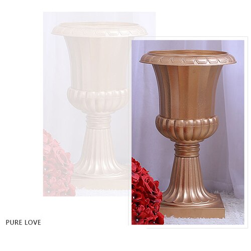 4Pcs/Lot Flower Vase Floor Plastic Vase Plant Dried Floral Holder Flower Pot Road Lead for Home/Wedding Corridor Decoration G102