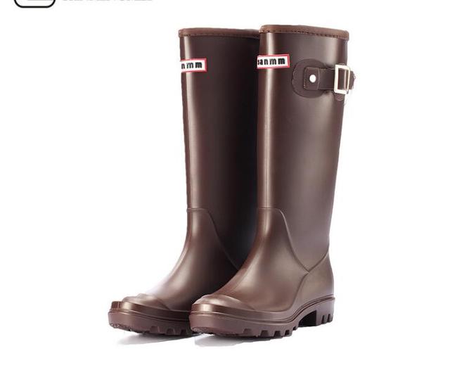 Women&#39;s boots thigh high Boots for Women rubber Waterproof Rainboots Ladies rain boots Boots botas mujer invierno 2022 sy411