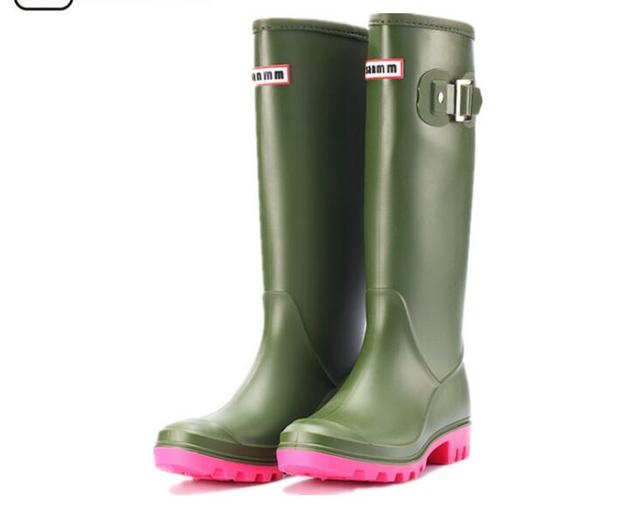 Women&#39;s boots thigh high Boots for Women rubber Waterproof Rainboots Ladies rain boots Boots botas mujer invierno 2022 sy411