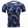 Camouflage Short Sleeves Compression Crossfit Workout Top