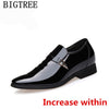 Patent Leather Dress Shoes Men Formal Elevator Shoes For Men Loafers Men Winter Shoes Coiffeur Chaussure Homme Erkek Ayakkabi