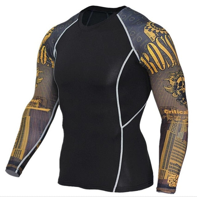 MMA Champion Compression Crossfit Workout Top