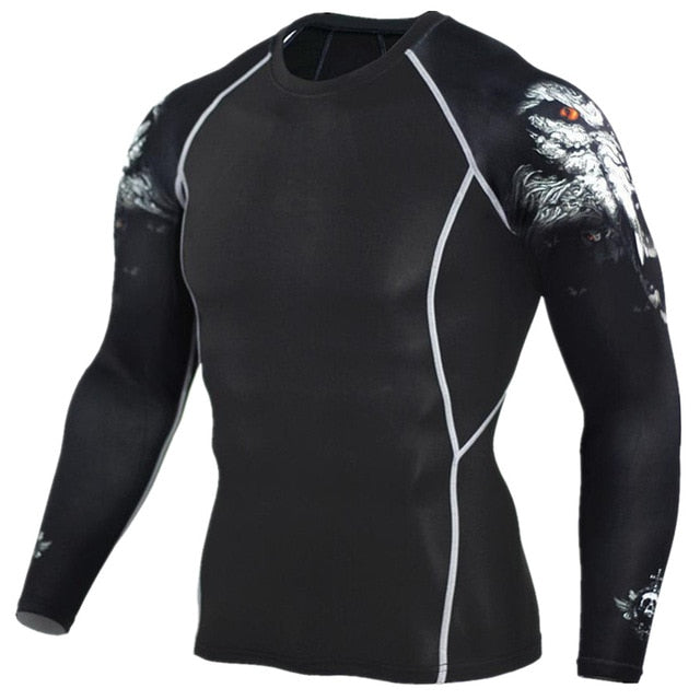 MMA Champion Compression Crossfit Workout Top