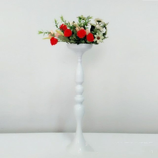 Metal Candle Holders Flowers Vase Candlestick Centerpieces Road Lead Candelabra Centerpieces Wedding porps Christmas decoration