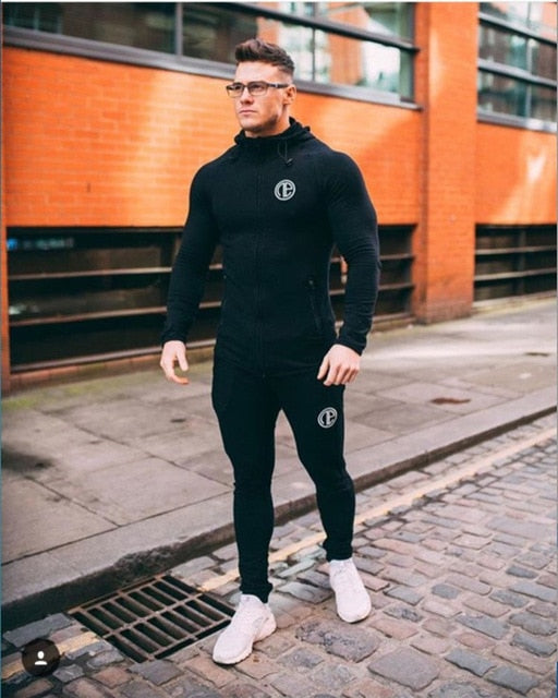 Man Running Sets Men Sport Suits Hoodies Pants Sets Sweatshirt Sweatpants Sportswear Gym Fitness Tracksuit Male Casual Joggers